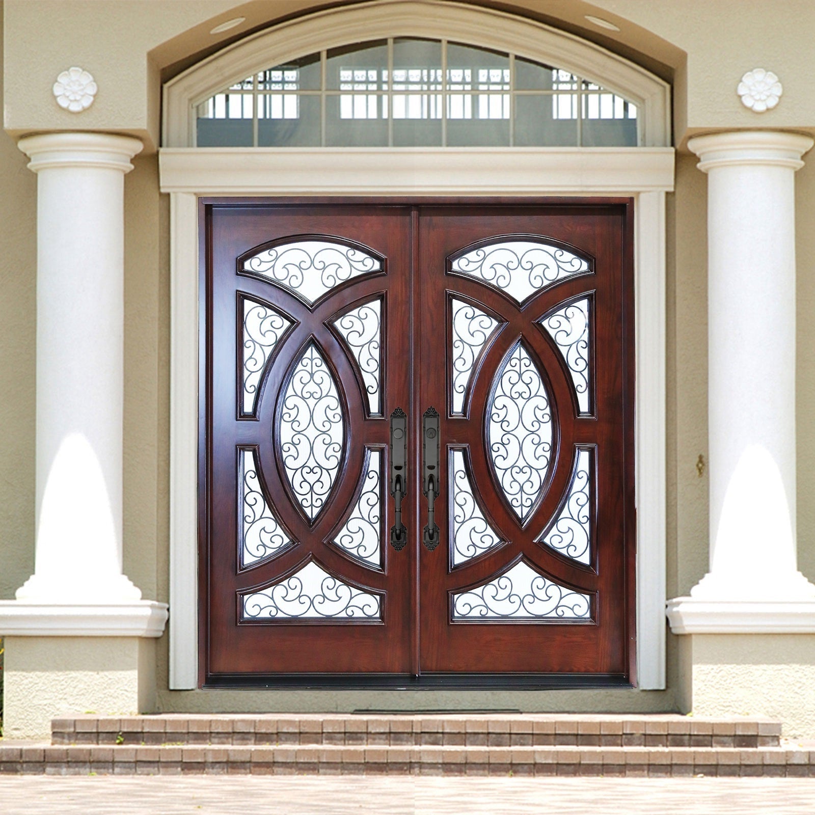 72" x 80" Resistant Polyurethane Composite Front Door
